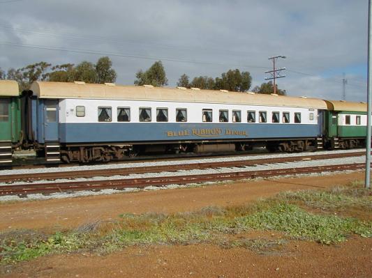 AHF class  First Class Car Converted to Dining Car "Blue Ribbon Diner"             �Photo By Stuart Jackson